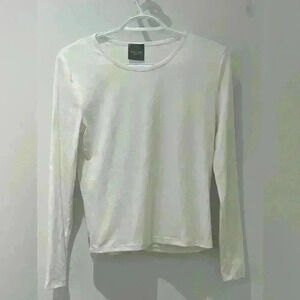 Olivia Rae New York Basic White long sleeve  shirt size small